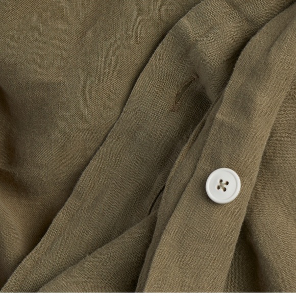 Queen / Full Parachute 100% Linen Duvet Cover - Picture 5 of 6